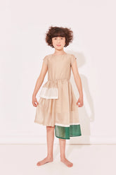 THE MIDDLE DAUGHTER  CAP SLEEVE WITH ASYMEMETRIC HEM DRESS